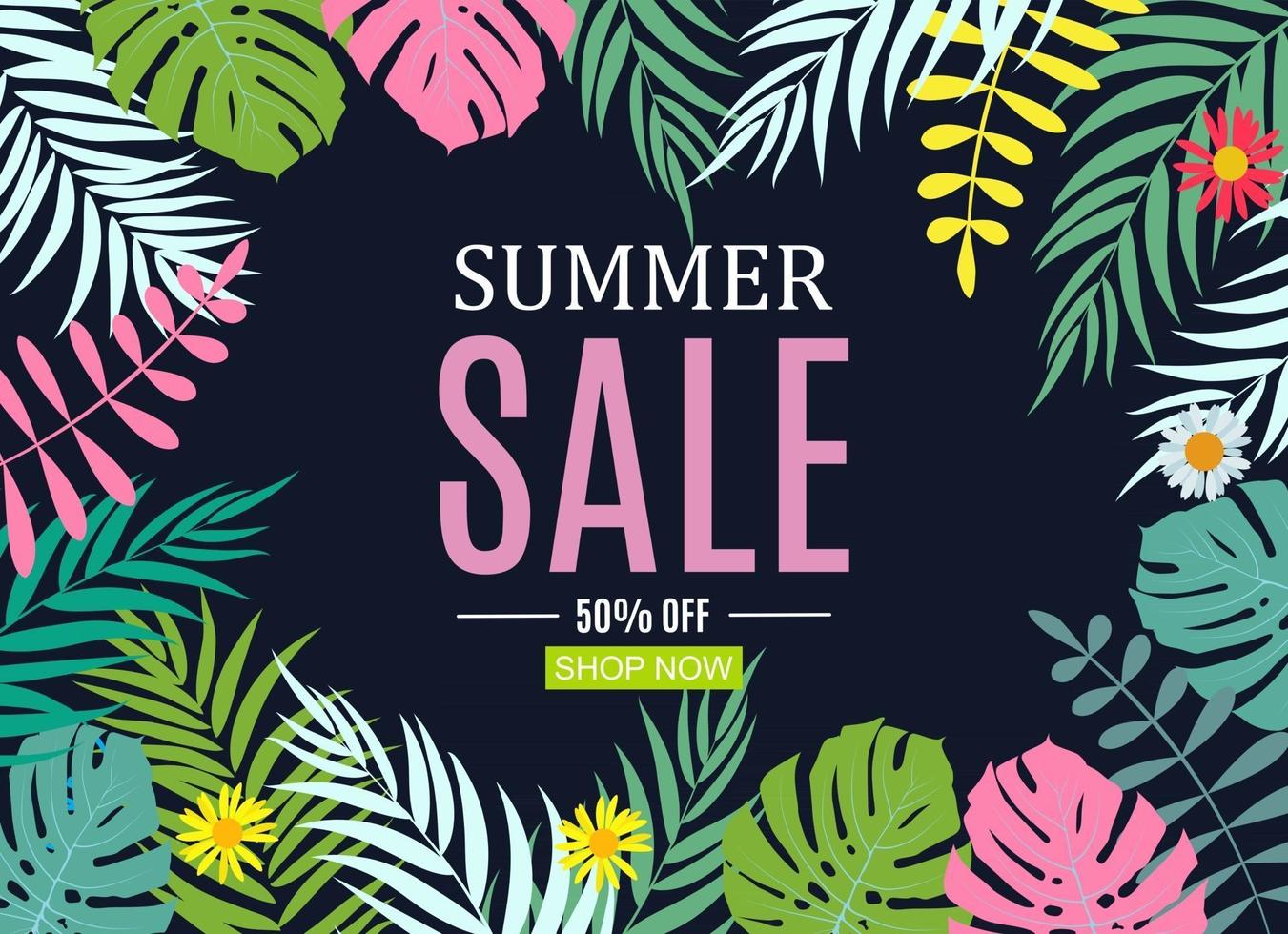 Abstract Summer Sale Background. Vector Illustration