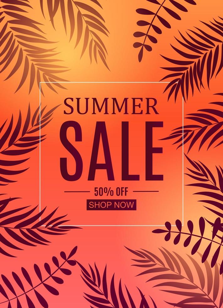 Abstract Summer Sale Background. Vector Illustration