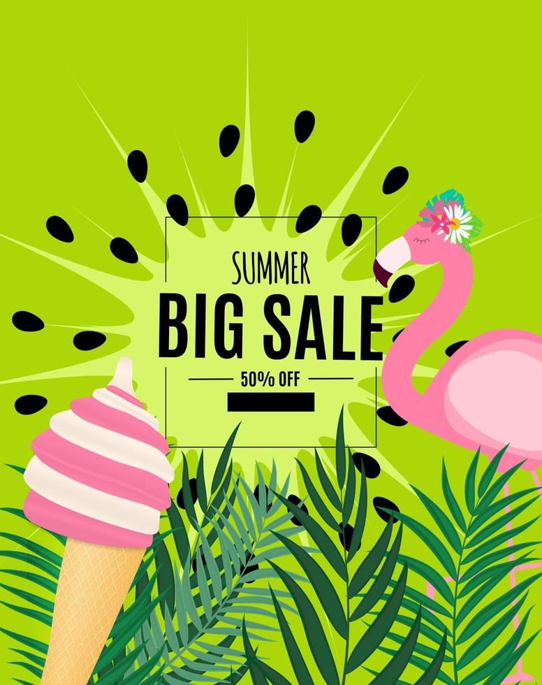 Abstract Summer Sale Background. Vector Illustration