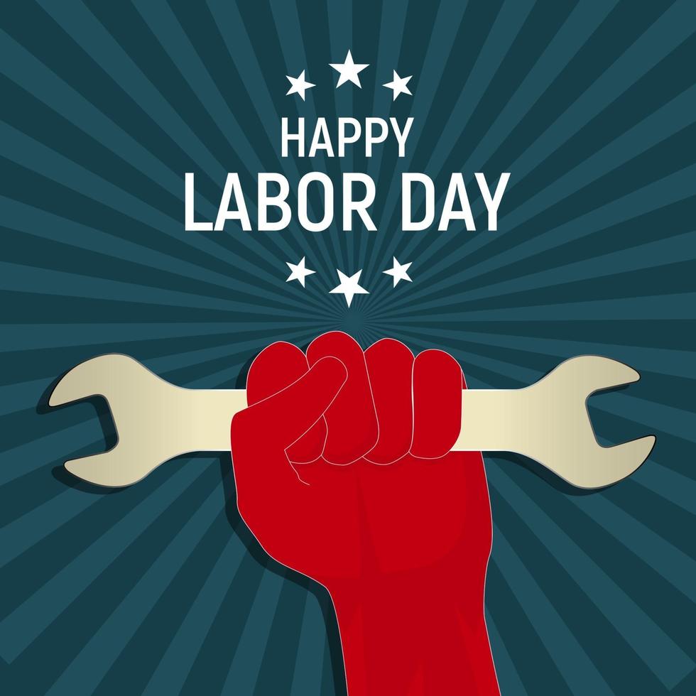 Labor Day in USA Poster Background. Vector Illustration