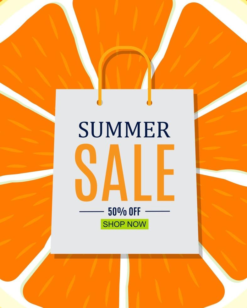 Abstract Summer Sale Background. Vector Illustration