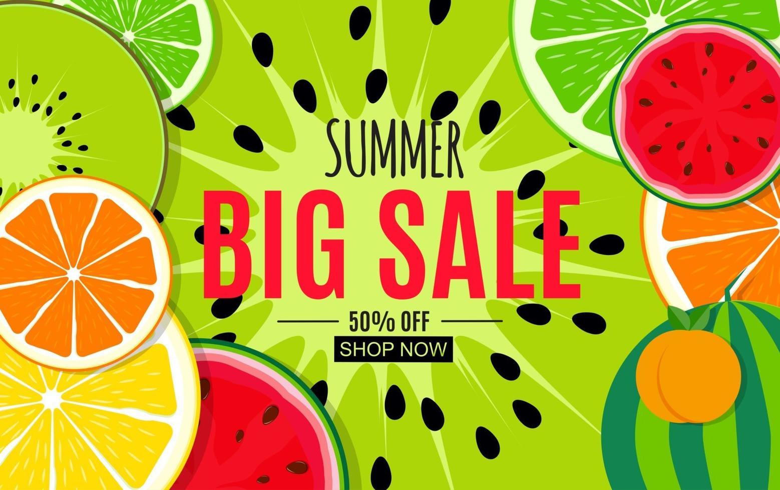 Abstract Summer Sale Background. Vector Illustration