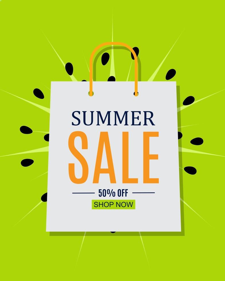 Abstract Summer Sale Background. Vector Illustration