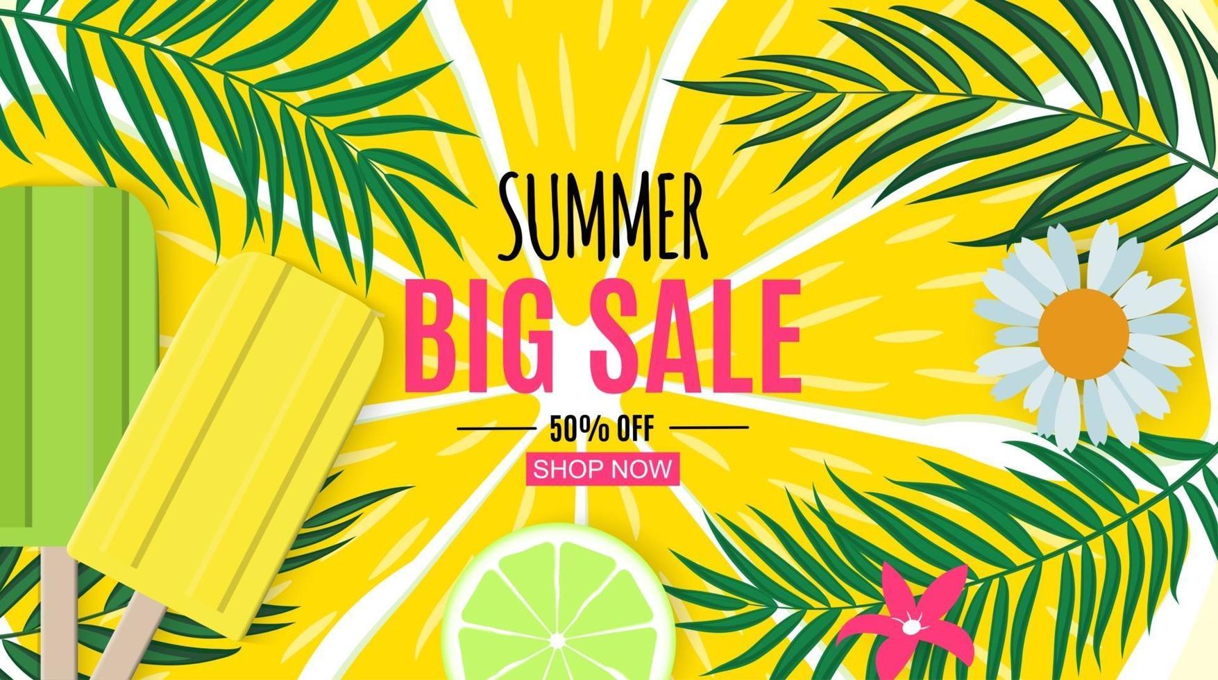 Abstract Summer Sale Background. Vector Illustration