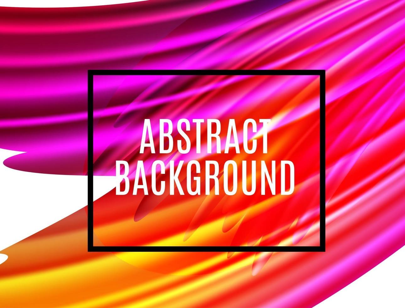 Abstract spectrum brush strokes Textured Art Frame Background. Vector Illustration