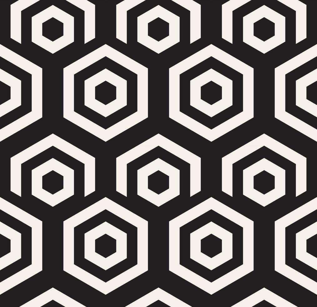 Black and white hypnotic background. Abstract Seamless Pattern. Vector illustration