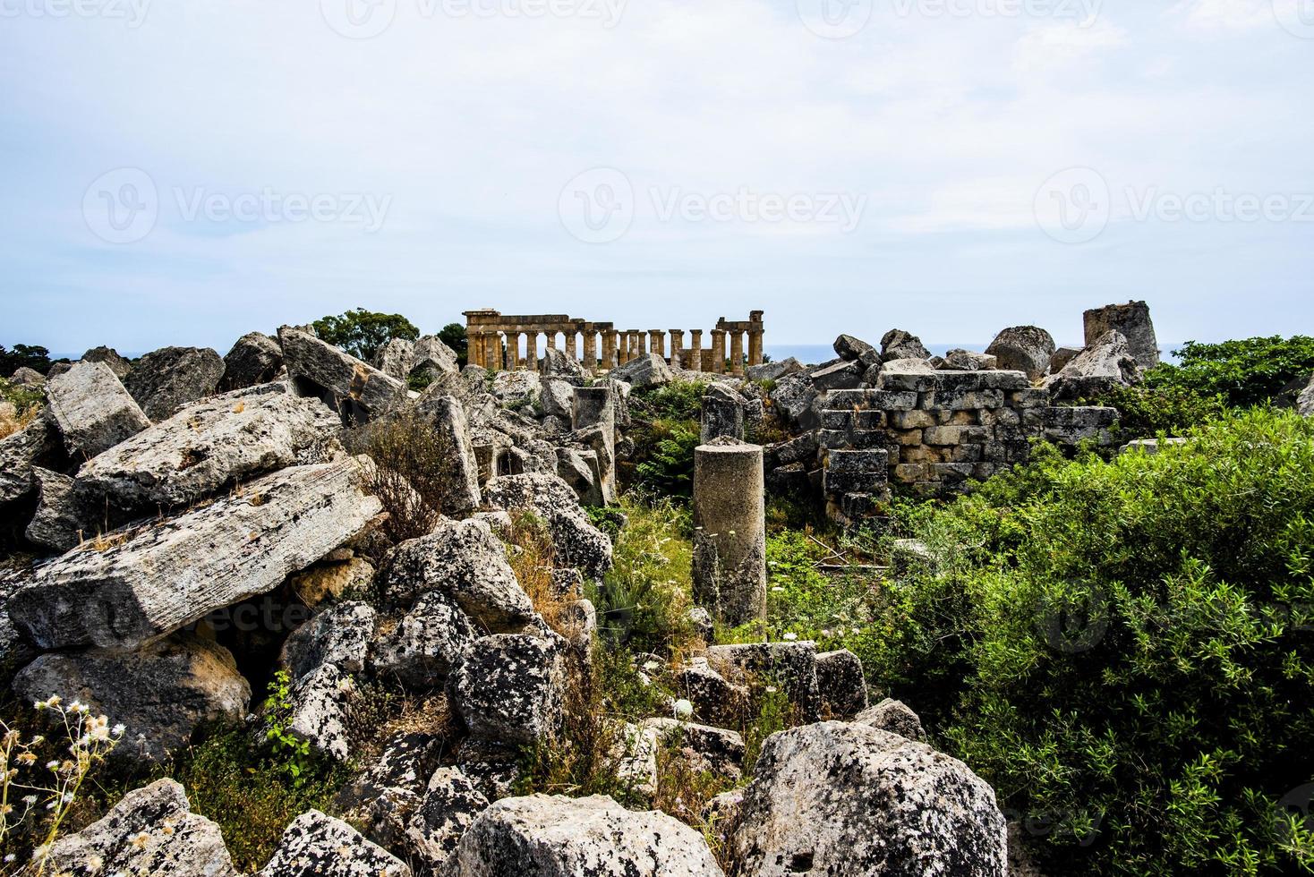 Ruins at Selinunte in Sicily, Italy photo