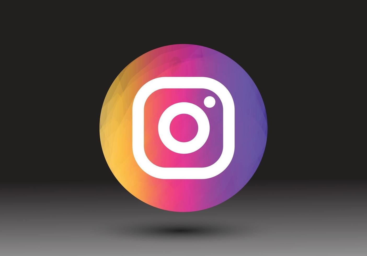 icono de instagram de redes sociales vector