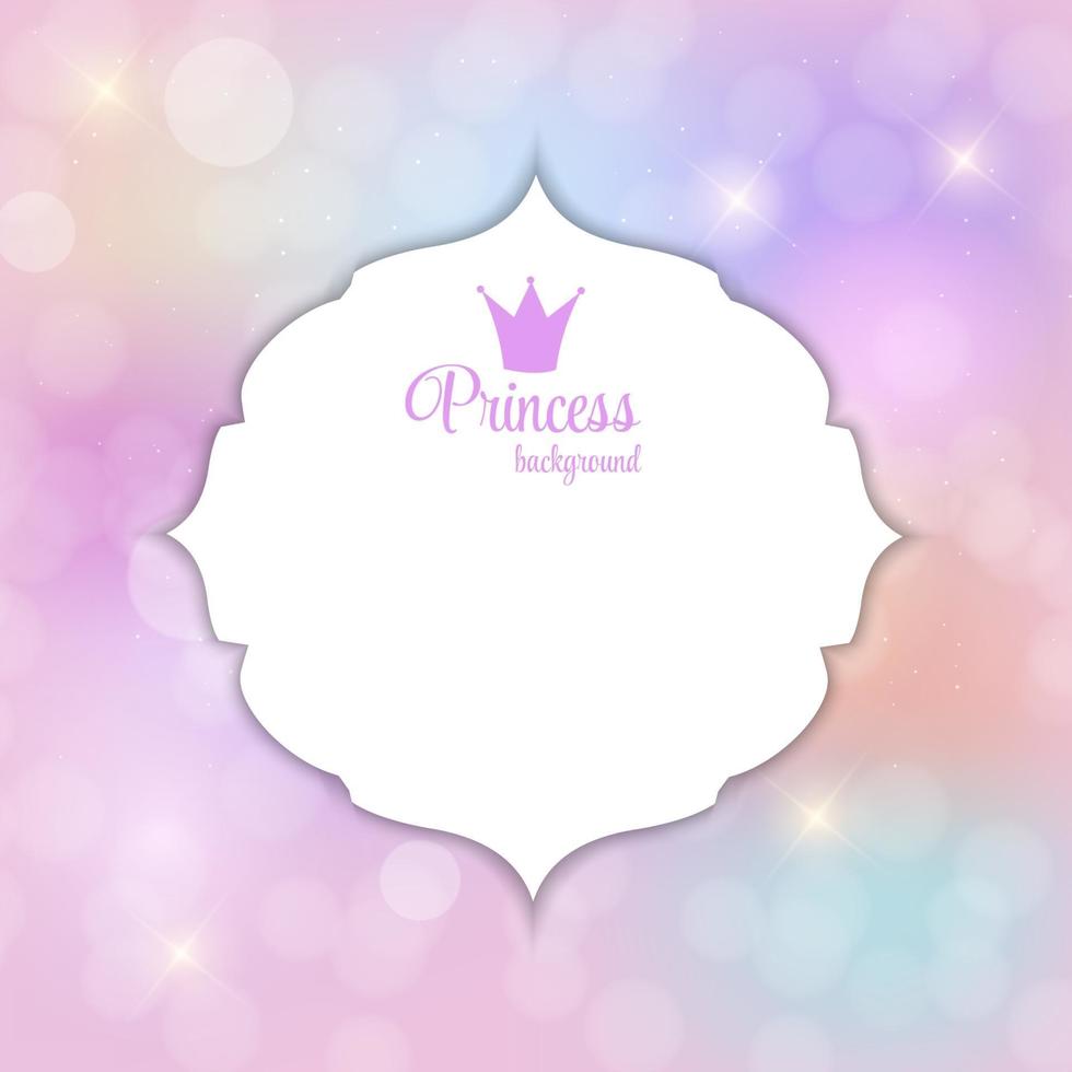 Princess Crown  Background Vector Illustration.