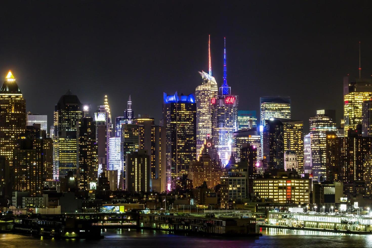 midtown manhattan, nueva york, horizonte, 2017 foto