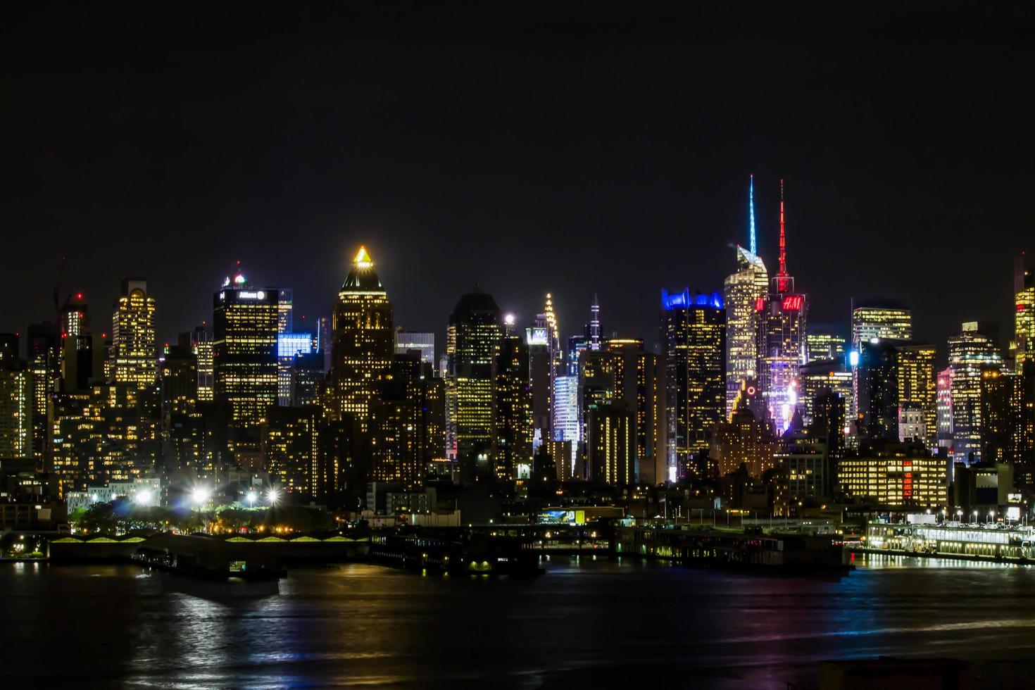 midtown manhattan, nueva york, horizonte, 2017 foto