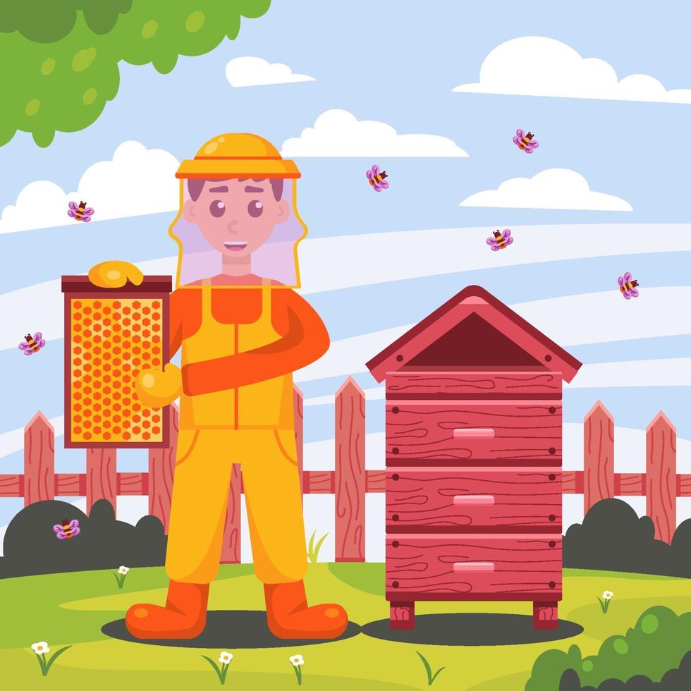 Honey Bee Protections vector