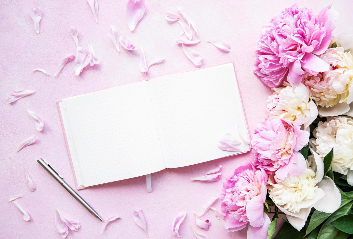 Blogger and freelancer workspace photo
