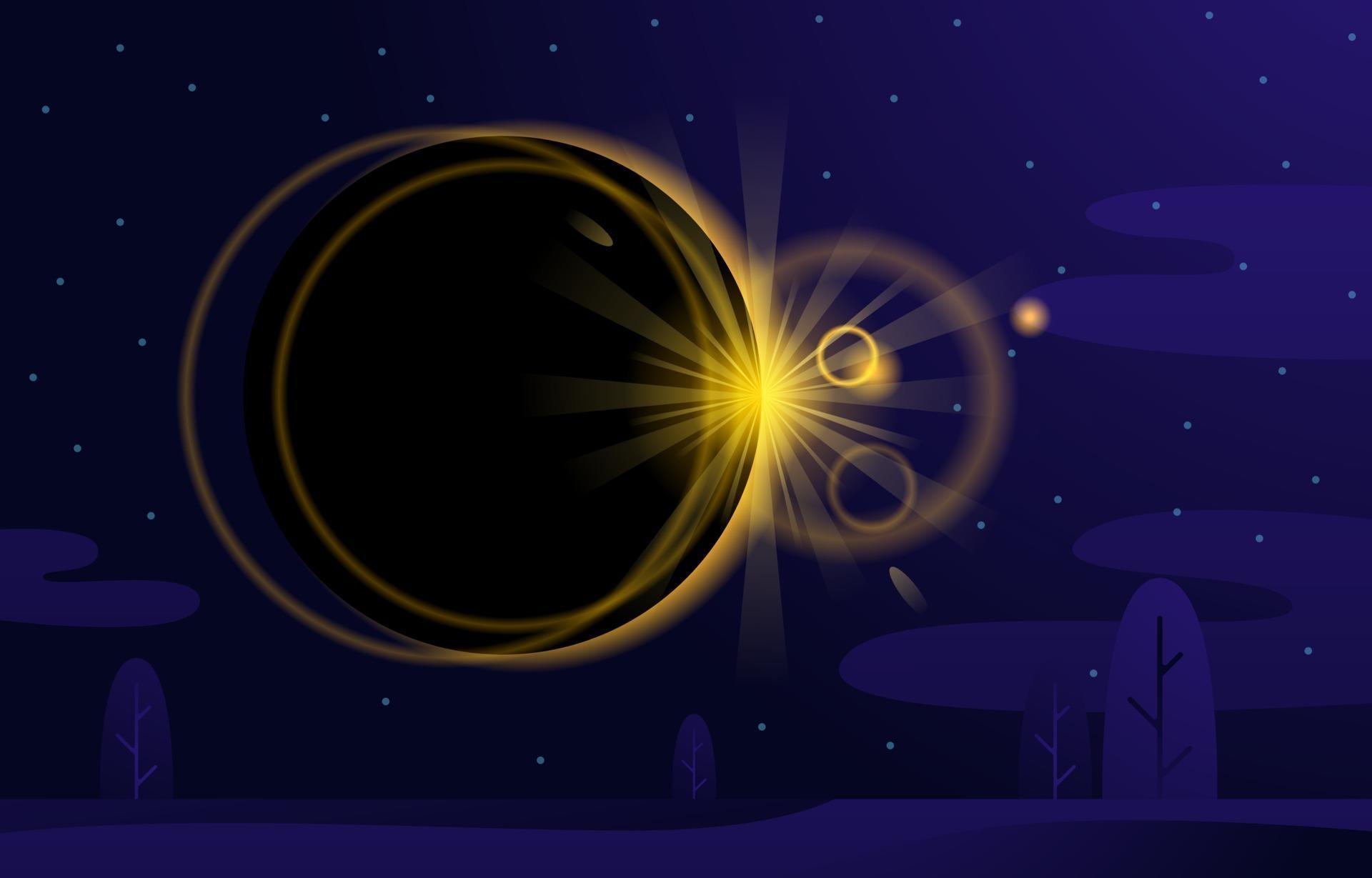 Solar Eclipse Background Concept 2786490 Vector Art at Vecteezy