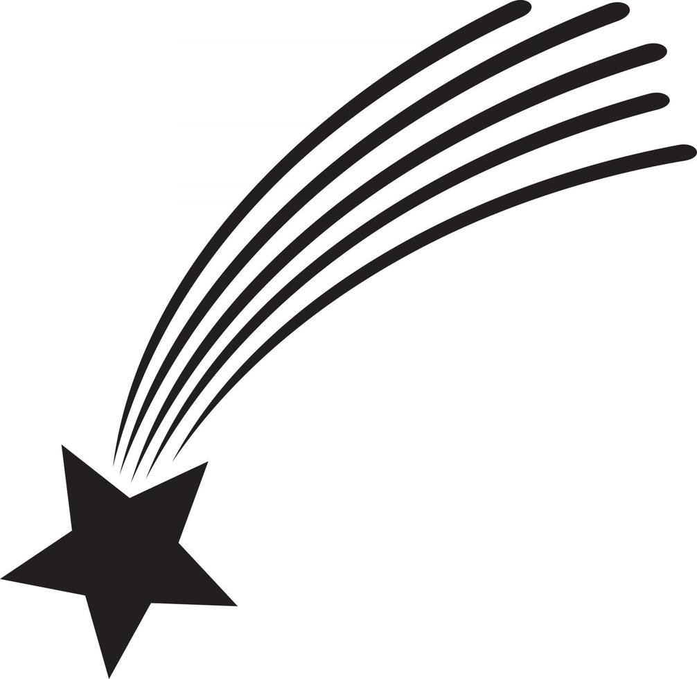 Falling Star Night vector