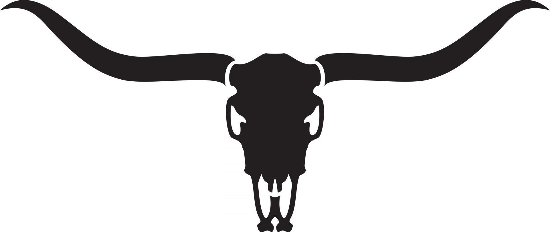 Loghorn Skull Bull vector