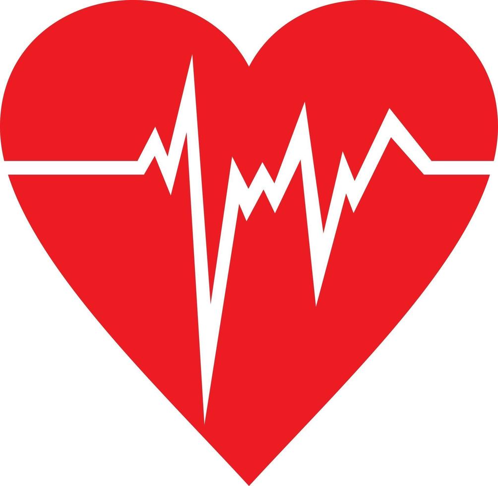 Heart Beats Flat Icon vector