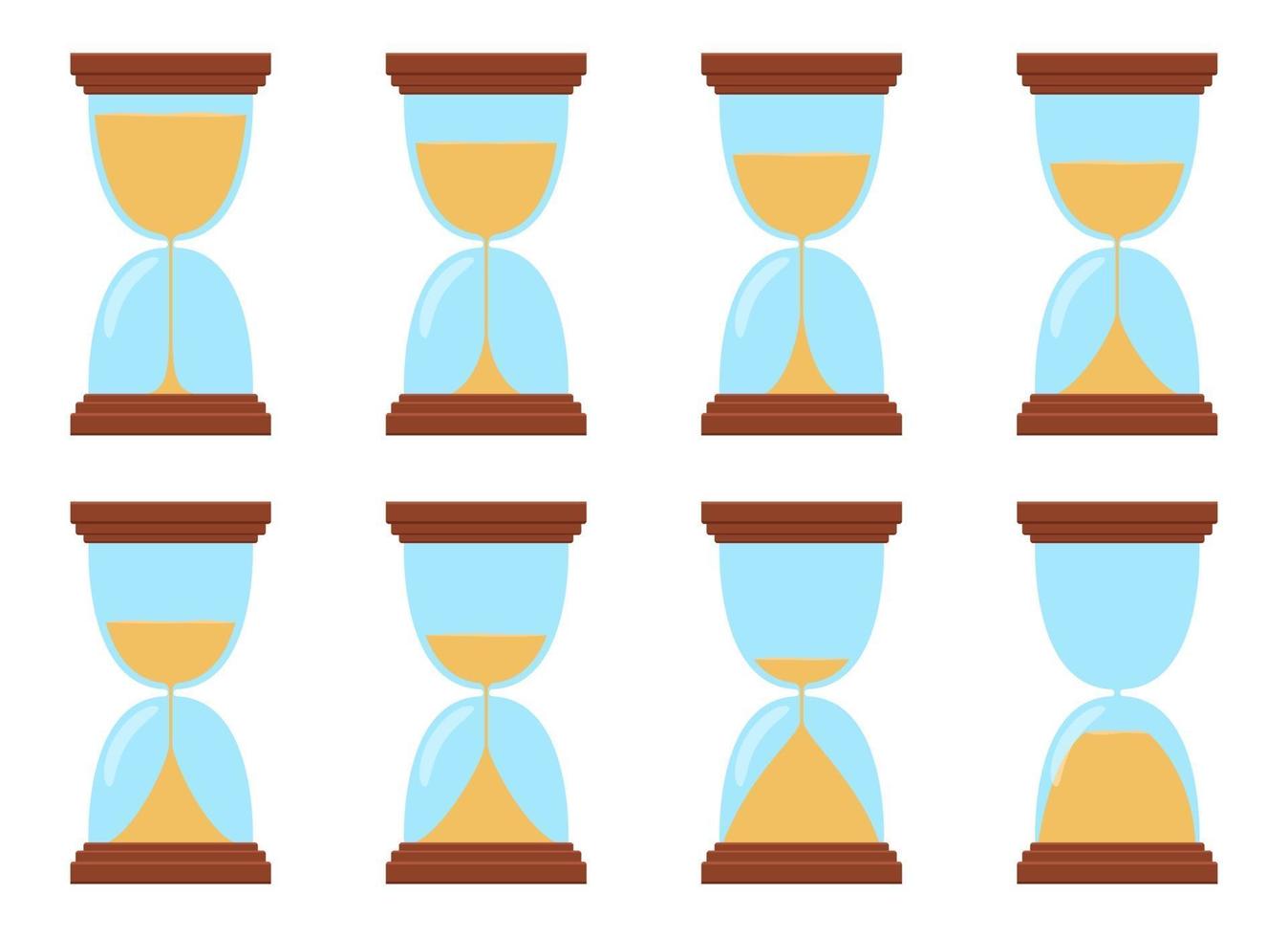 Hourglass vector design illustration isolated on white background