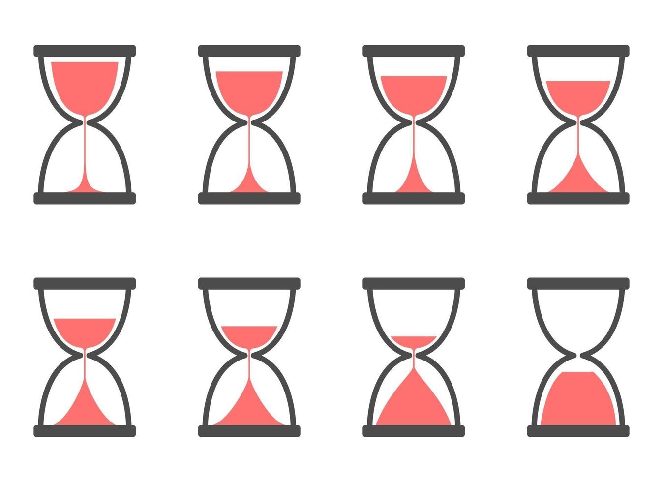 Hourglass vector design illustration isolated on white background
