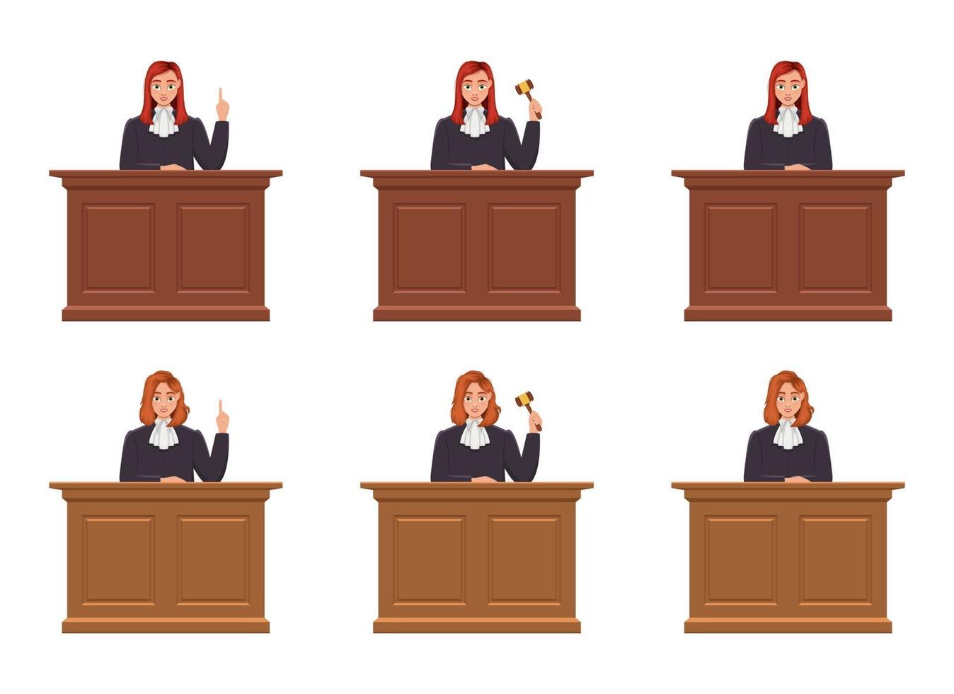 Judge woman vector design illustration isolated on white background