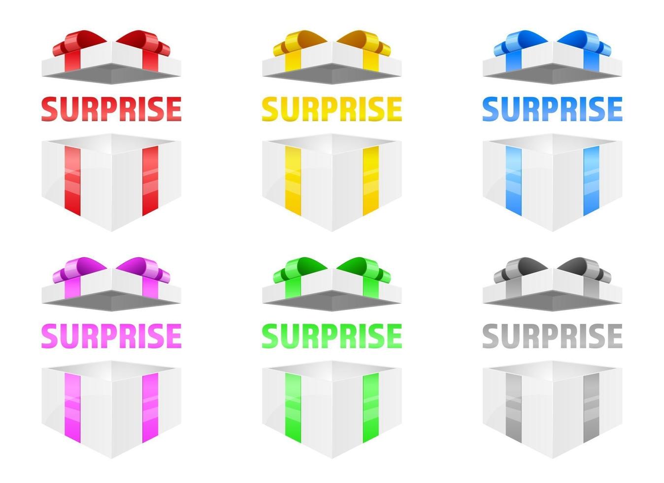 Present box vector design illustration isolated on white background