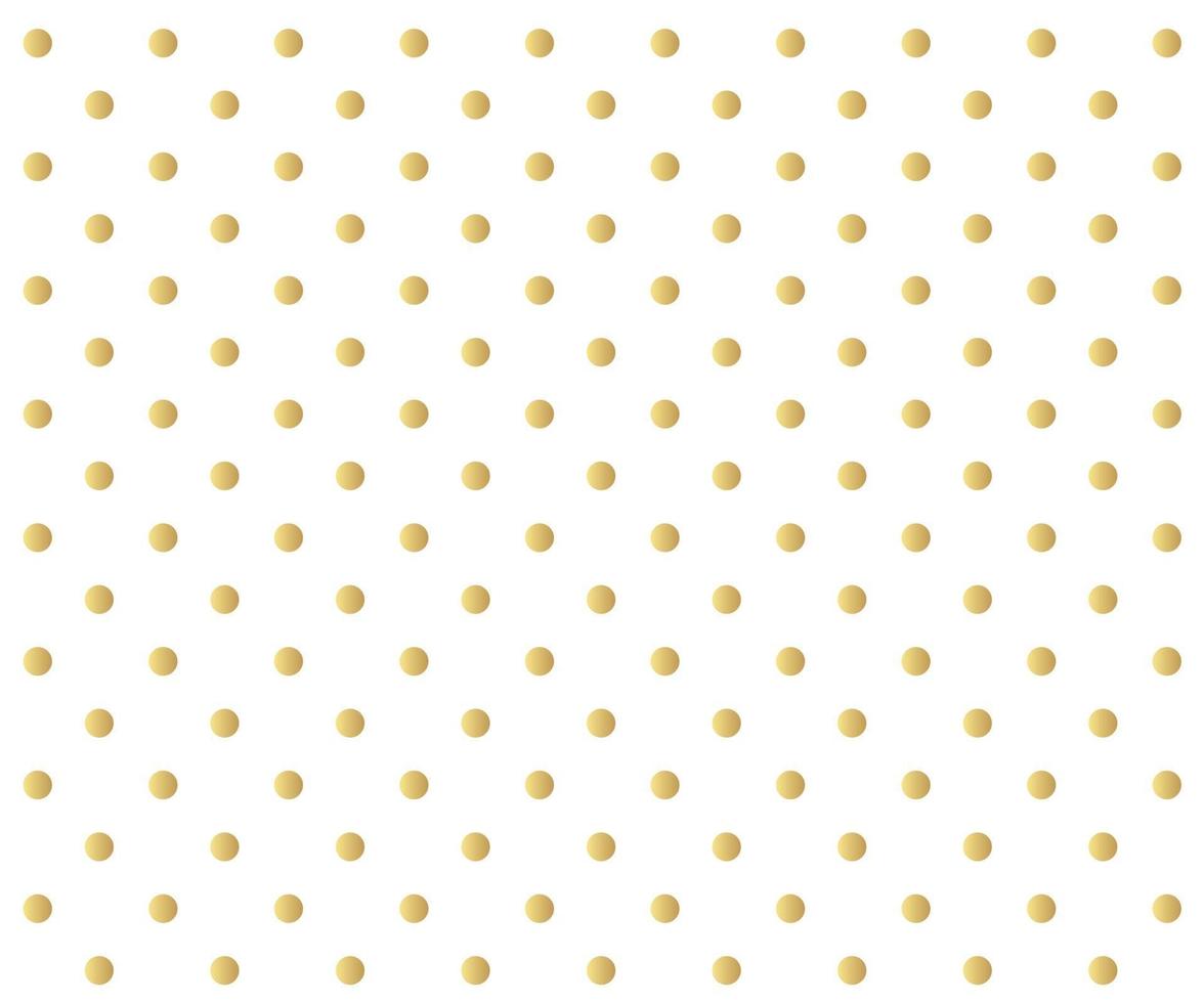 Gold polka dots background vector