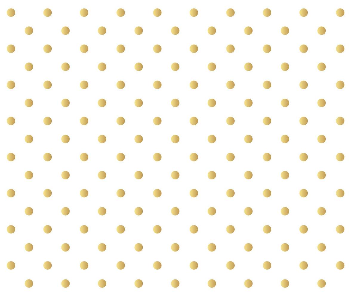 Gold polka dots background vector