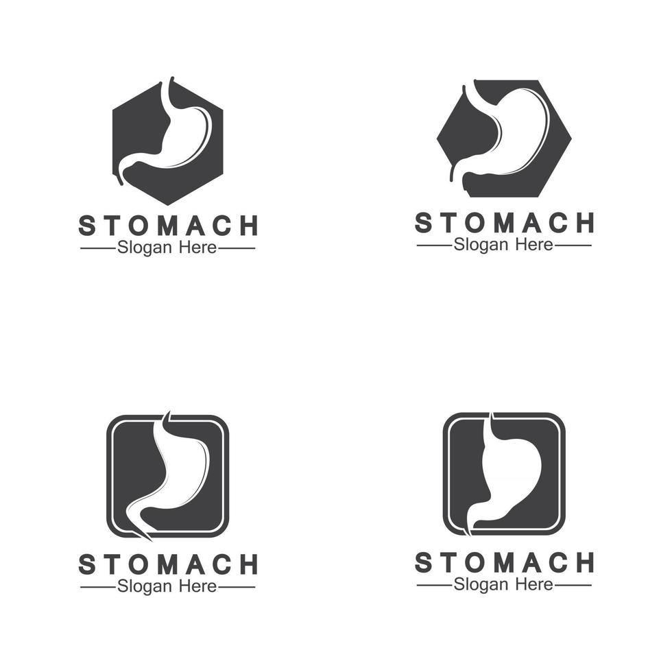 Stomach logo and symbol vector