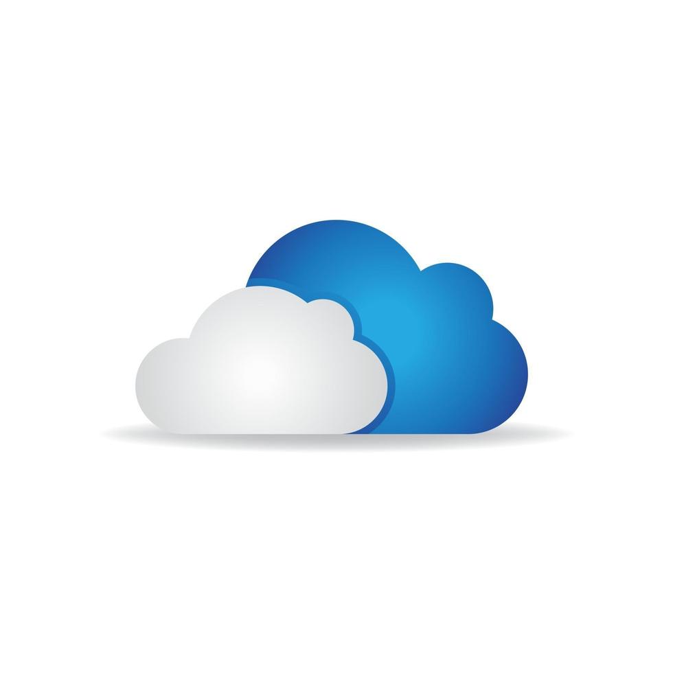 Cloud template vector