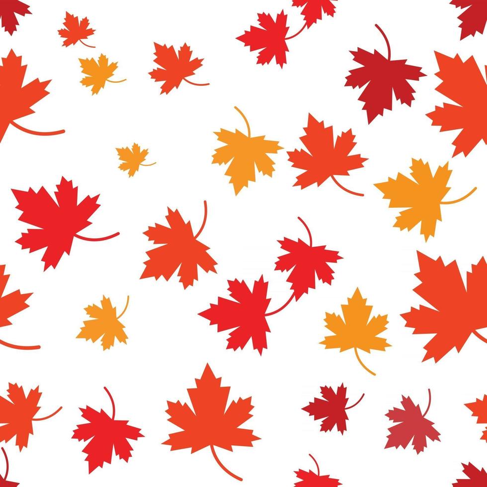 Maple leaf seamless vector illustration