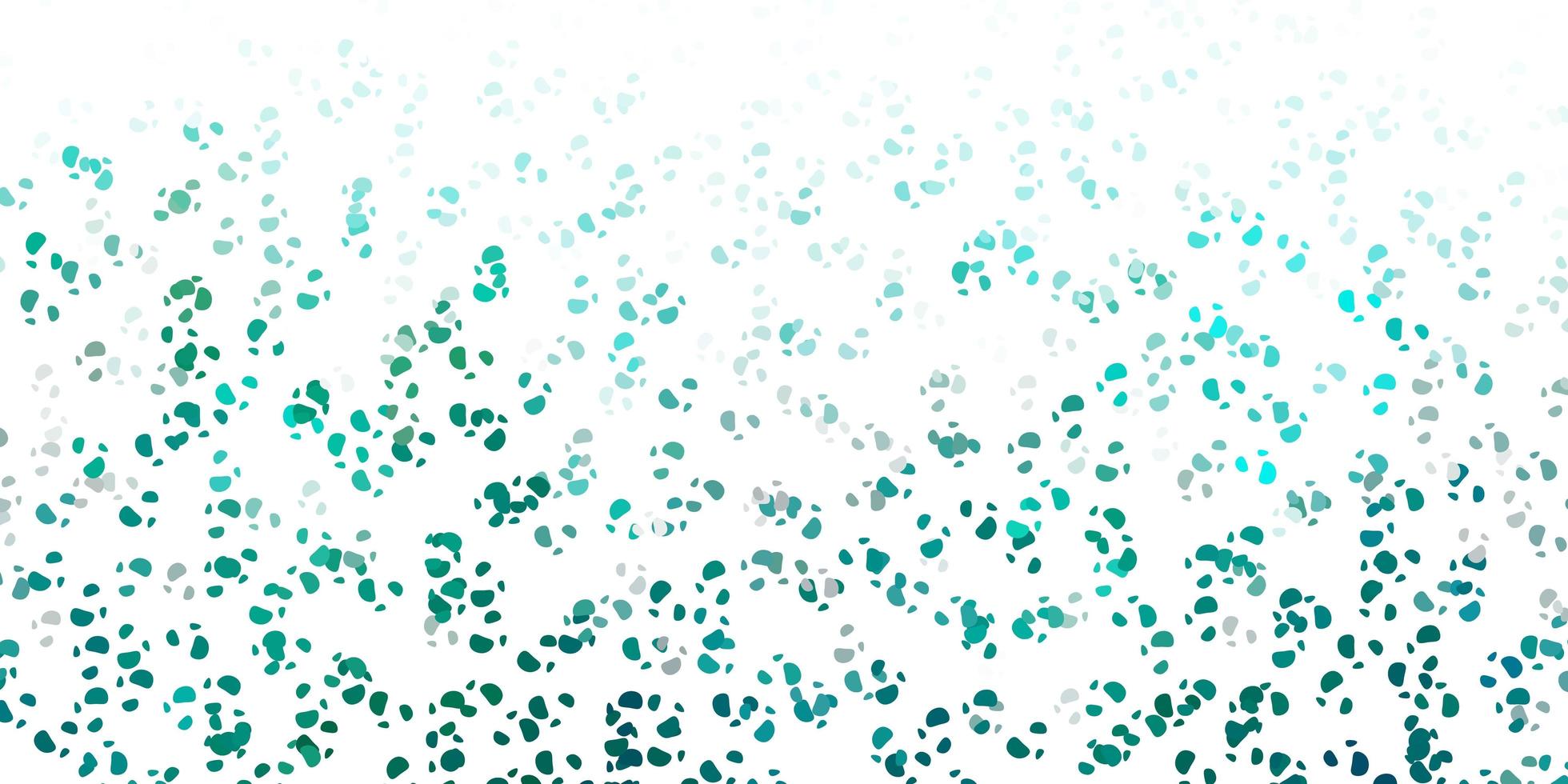 Light blue, green vector background with random forms.