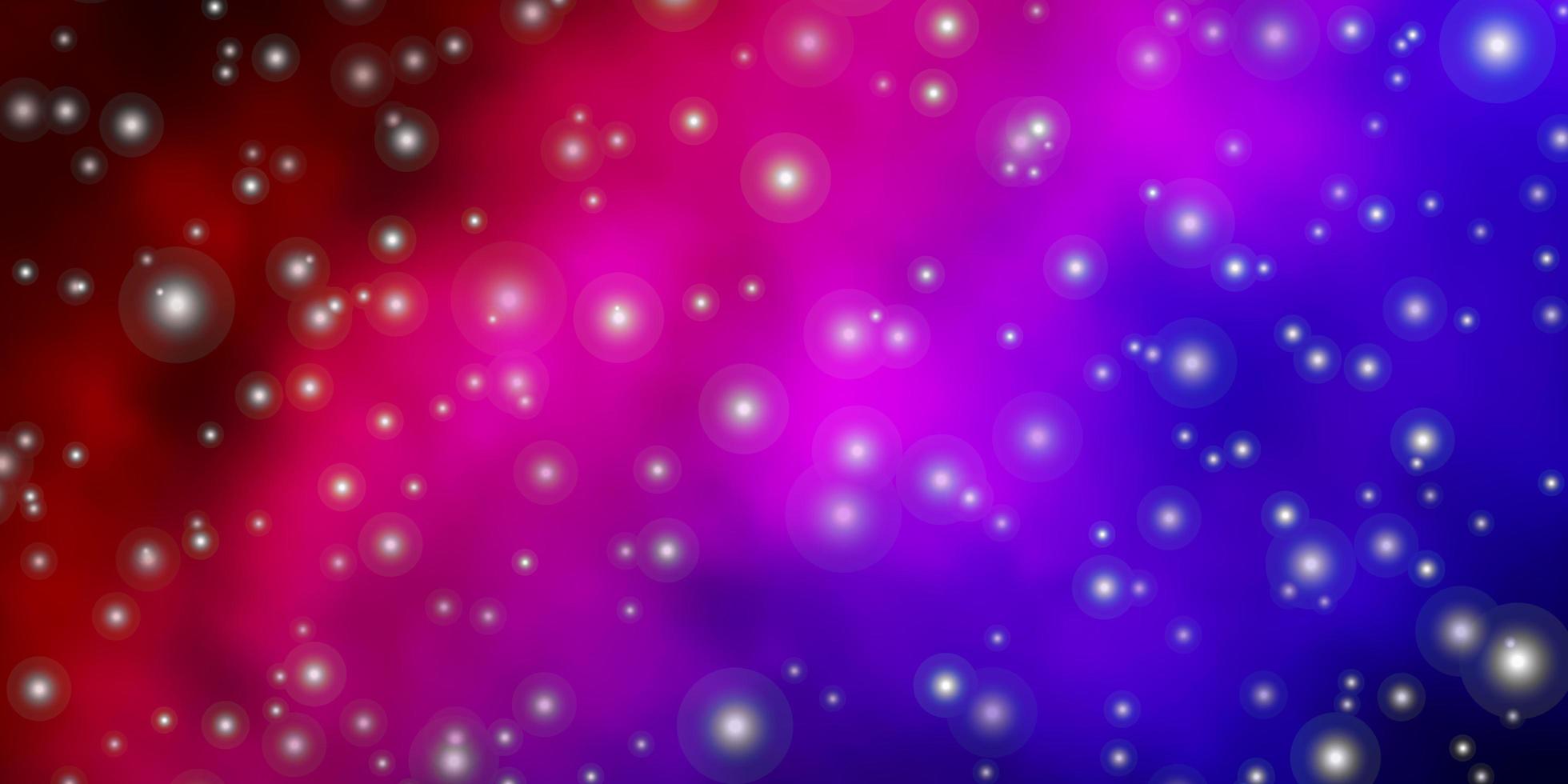 Dark Blue, Red vector texture with beautiful stars. Blur decorative design in simple style with stars. Theme for cell phones.