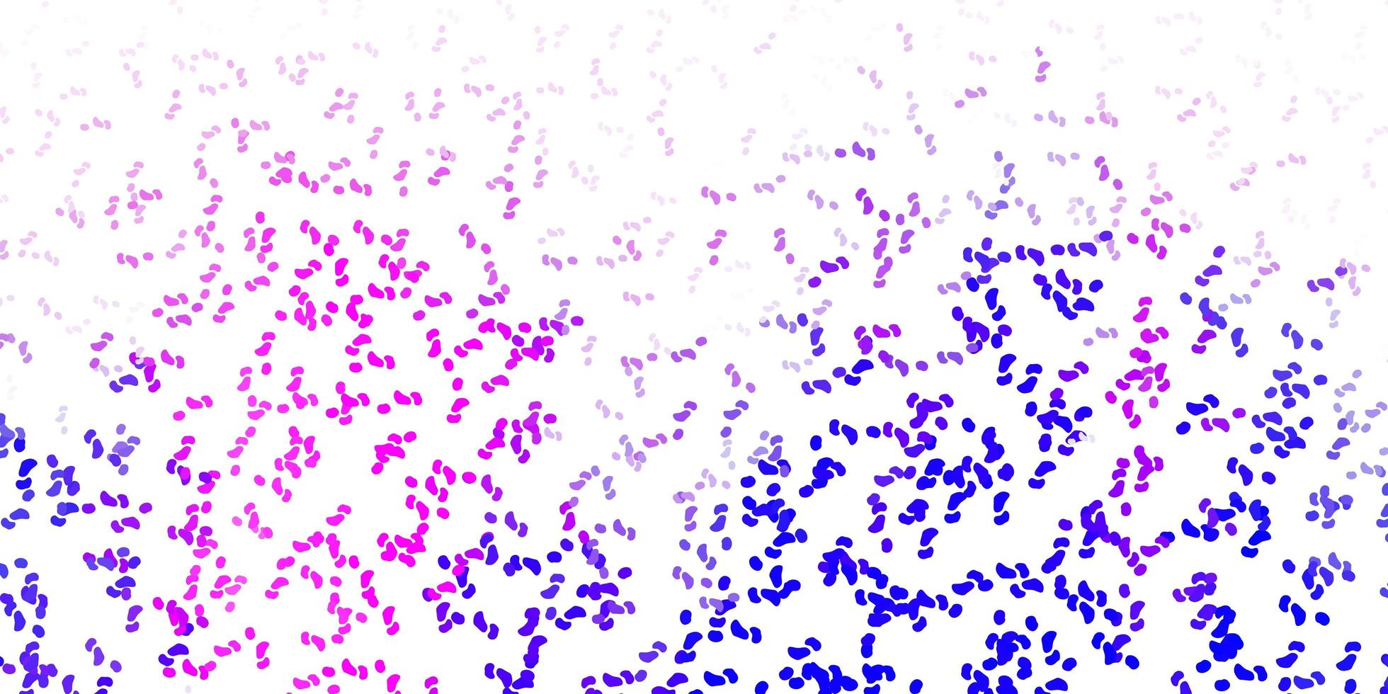 patrón de vector rosa claro, azul con formas abstractas.