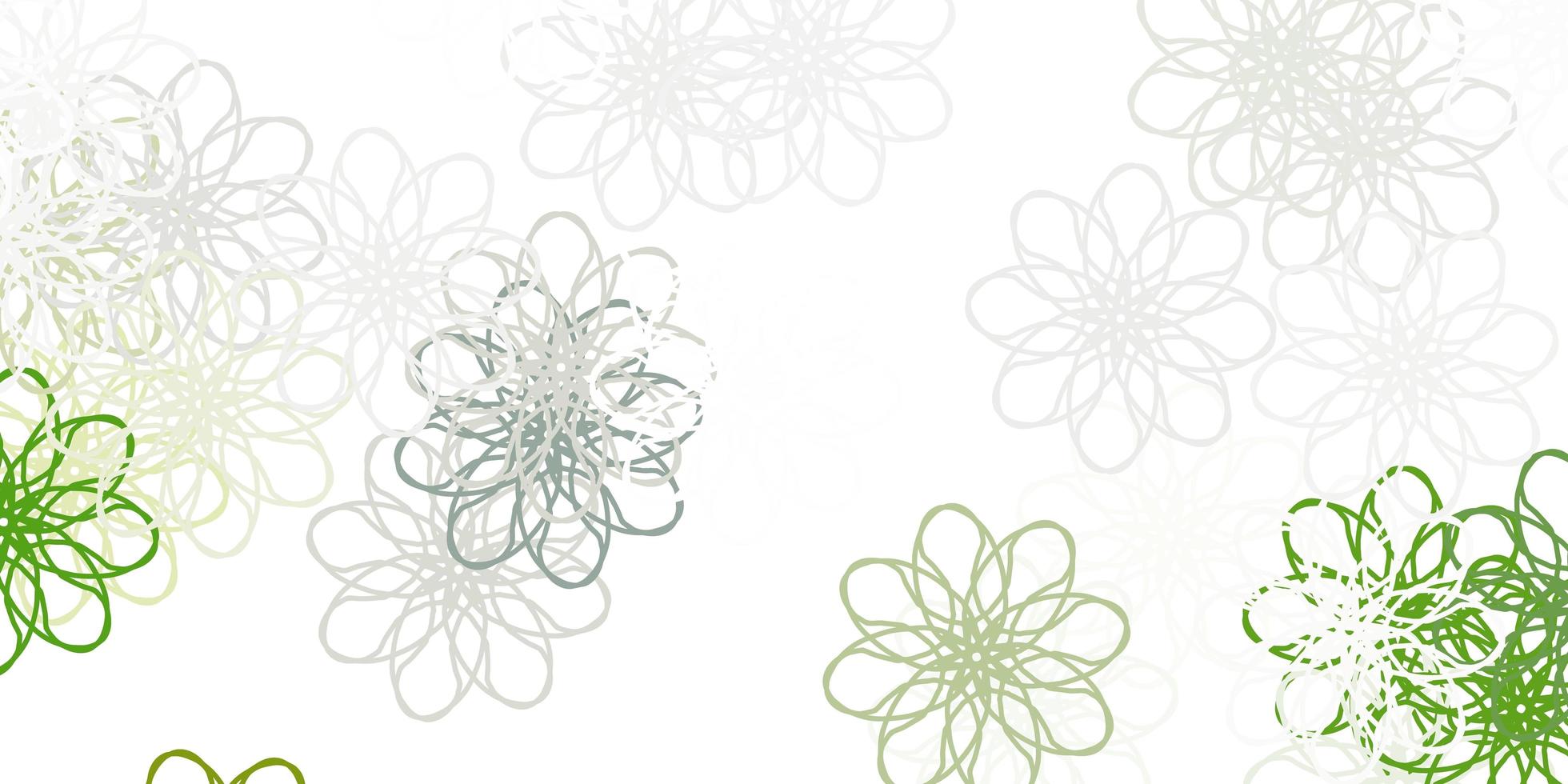 diseño natural de vector gris claro con flores.