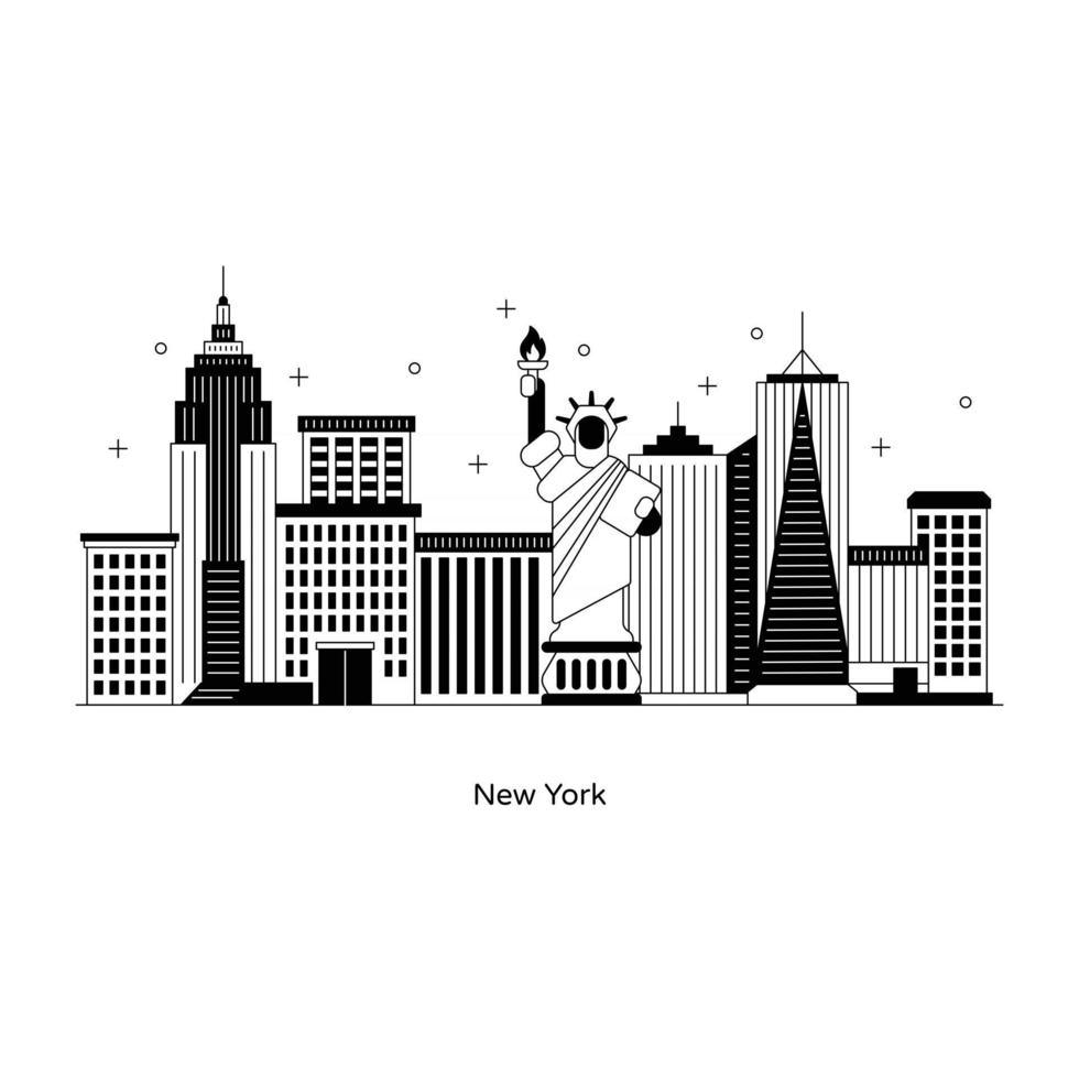 New York Financial Country vector