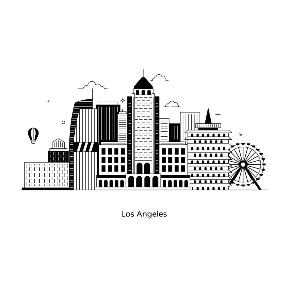 industria de los angeles vector