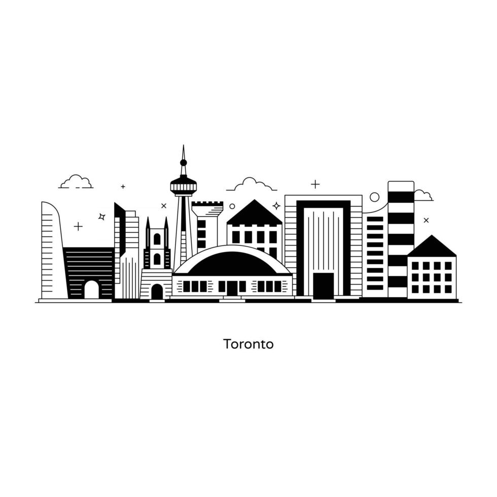 Toronto Center of Canada vector