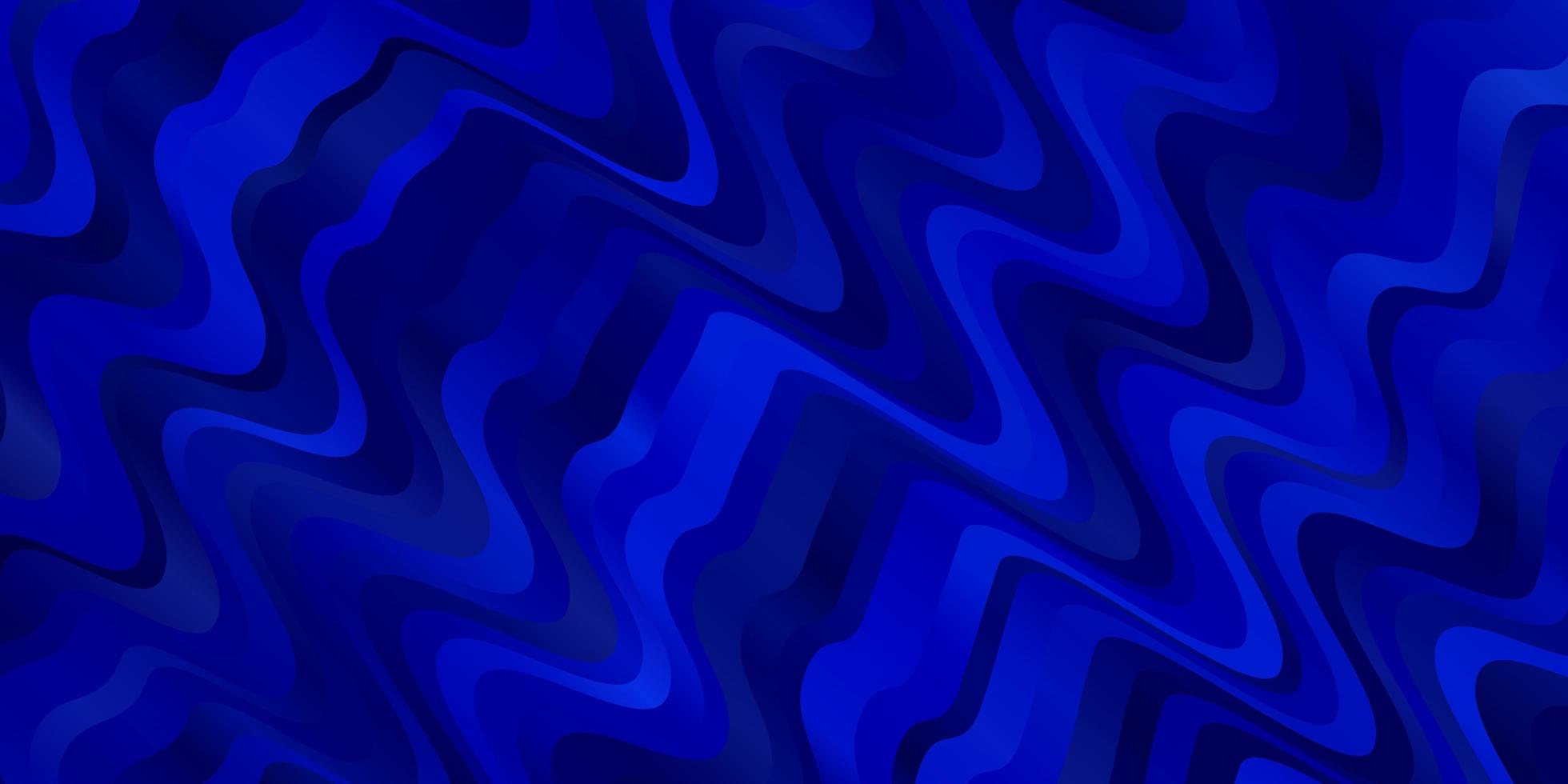 Light BLUE vector template with wry lines. Colorful illustration in abstract style with bent lines. Pattern for commercials, ads.