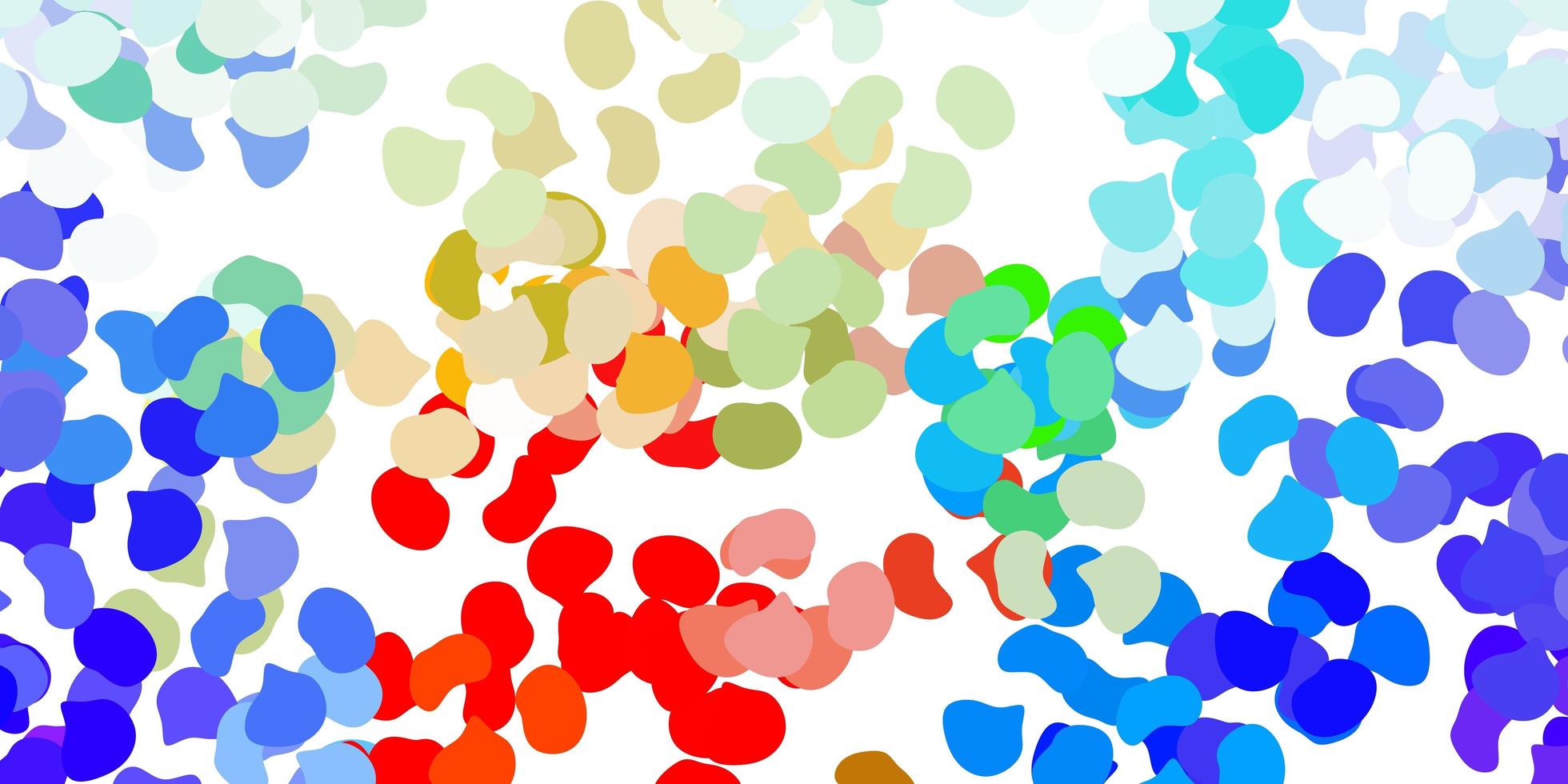 Light multicolor vector backdrop with chaotic shapes.