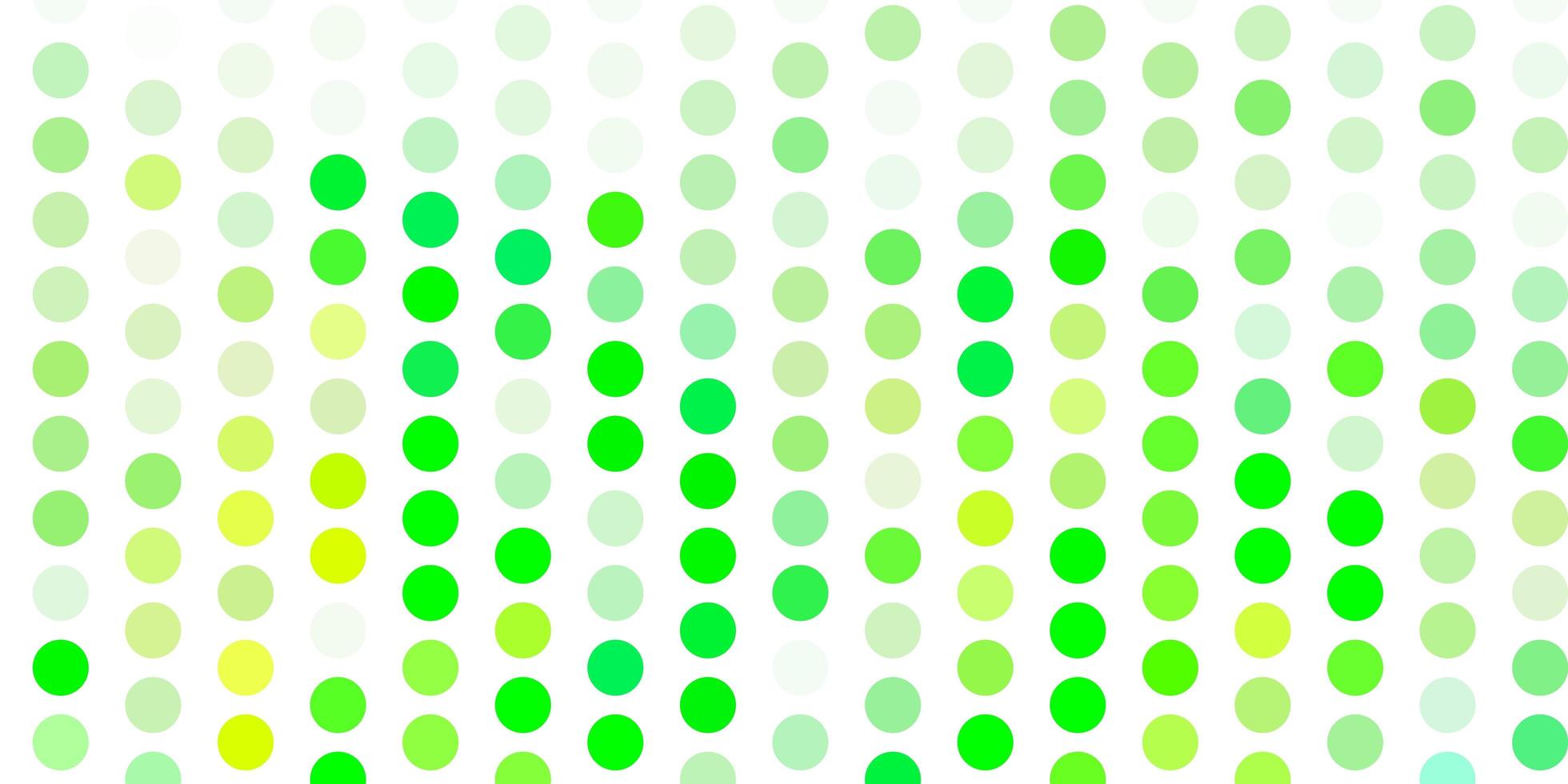 Light green, yellow vector layout with circle shapes.