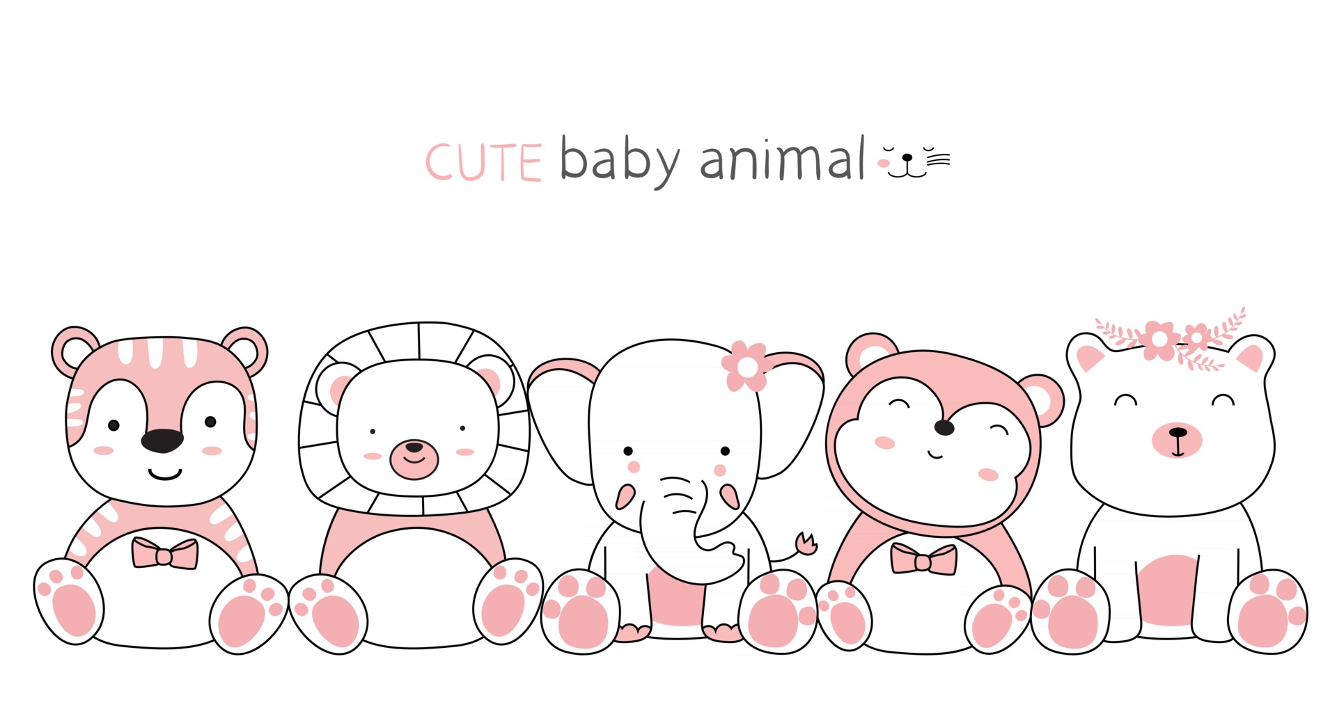 Cartoon sketch the cute animals with friends. Hand drawn style. 2788589 Vector Art at Vecteezy Cartoon sketch the cute animals with friends. Hand drawn style. 2788589 Vector Art at Vecteezy