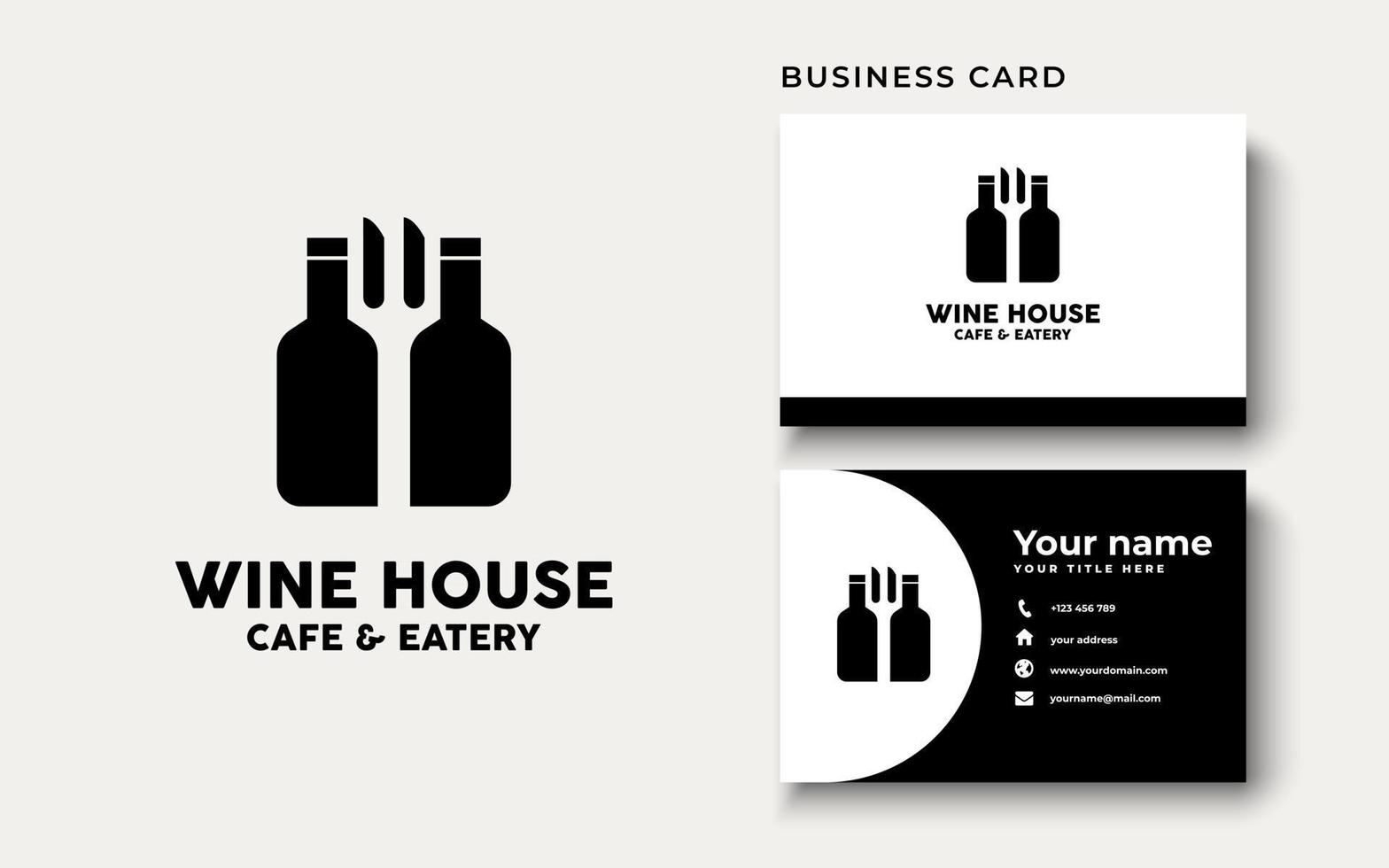 Wine House Logo Design Inspiration vector