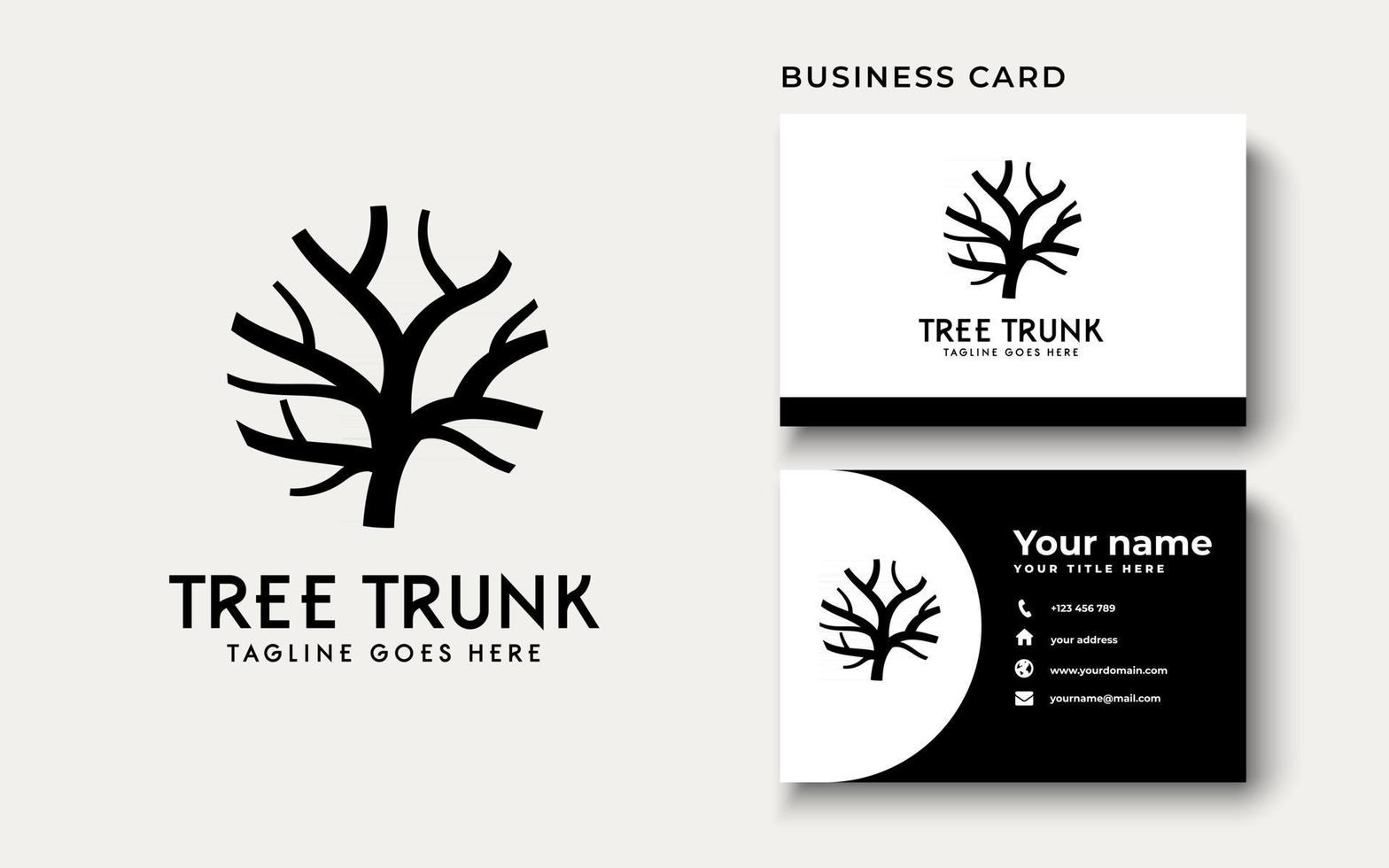 Tree Trunk Logo Design Inspiration vector