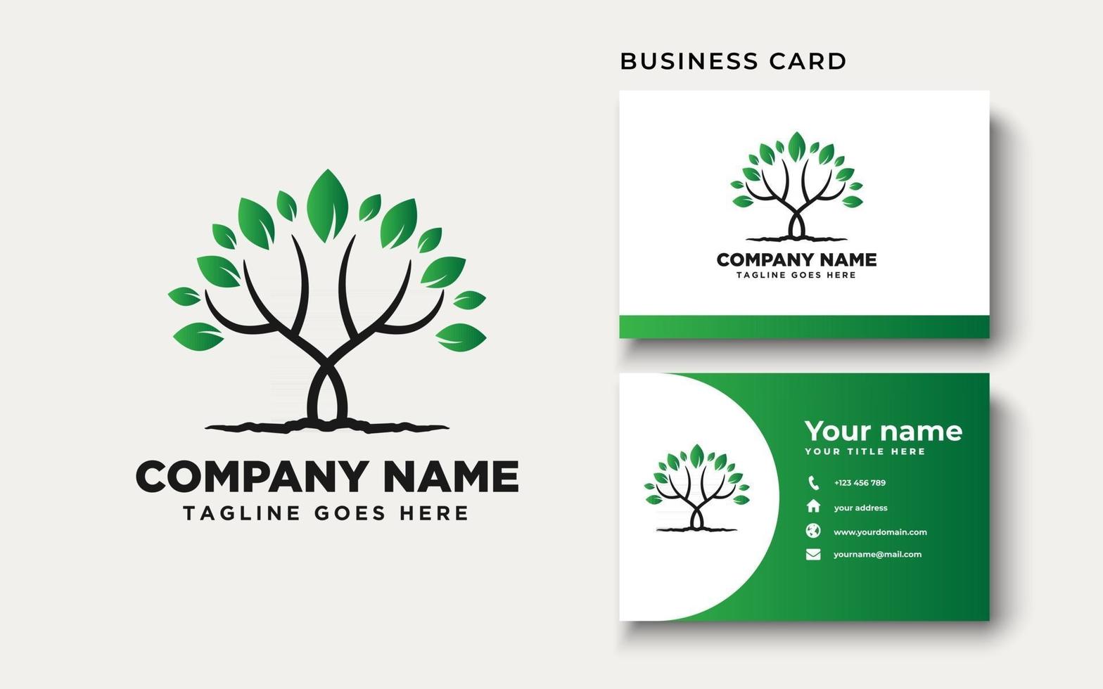 Root Of The Tree Logo Design Inspiration vector