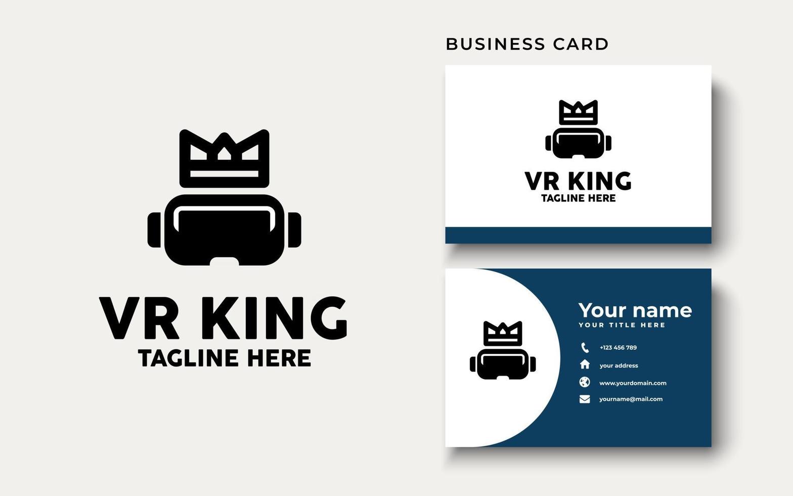 Virtual Reality Logo Design Inspiration, Vector illustration