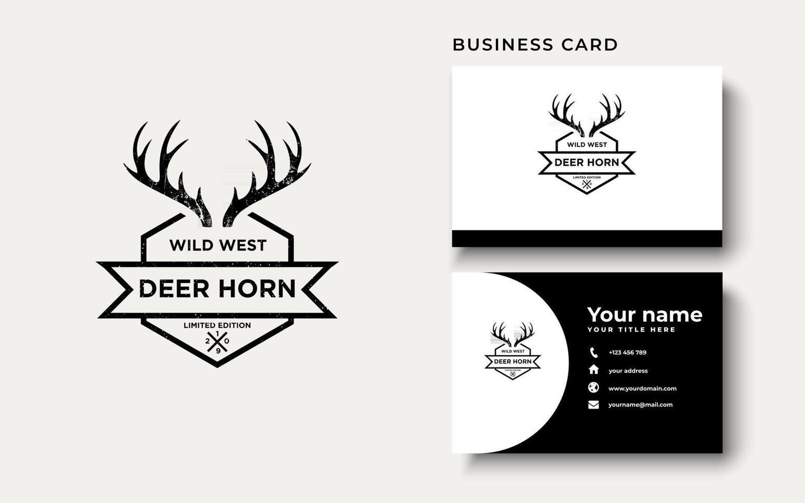 Deer Horn Logo Design Inspiration vector