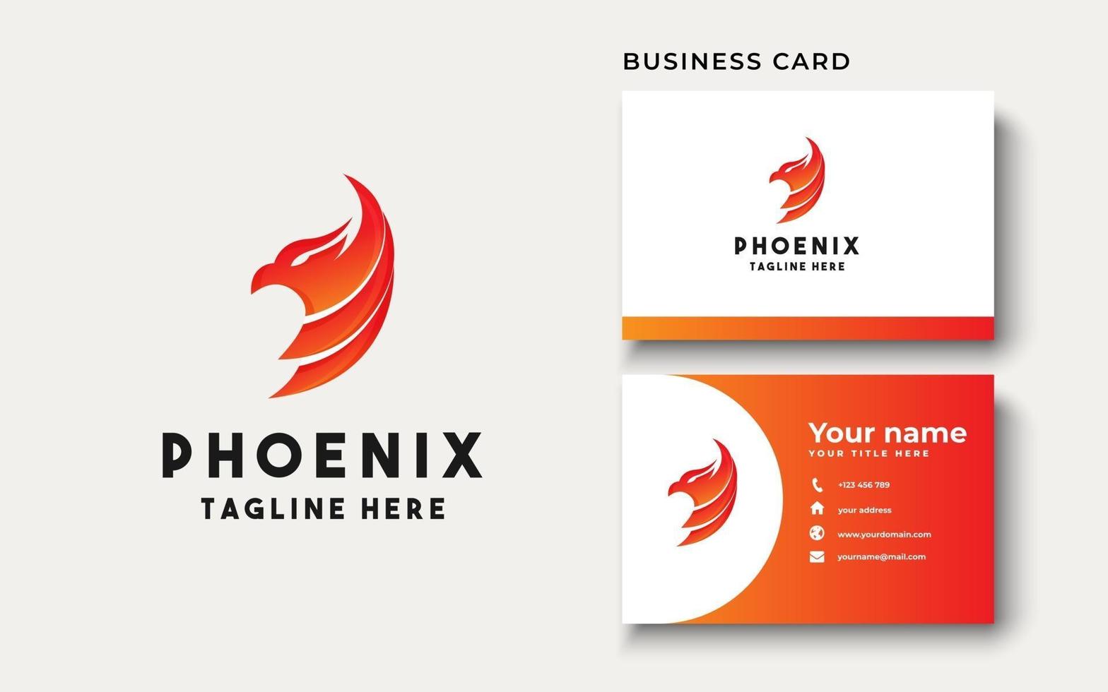 Phoenix Logo Design Inspiration, Vector Illustration