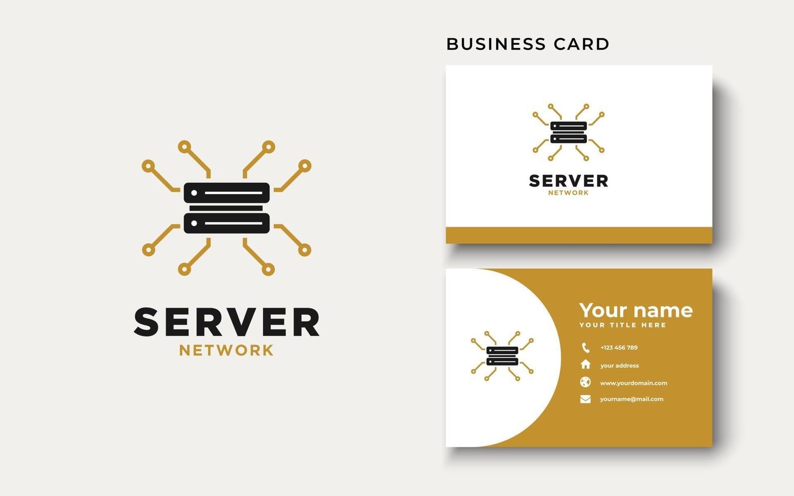 Server Network Logo Design Inspiration vector