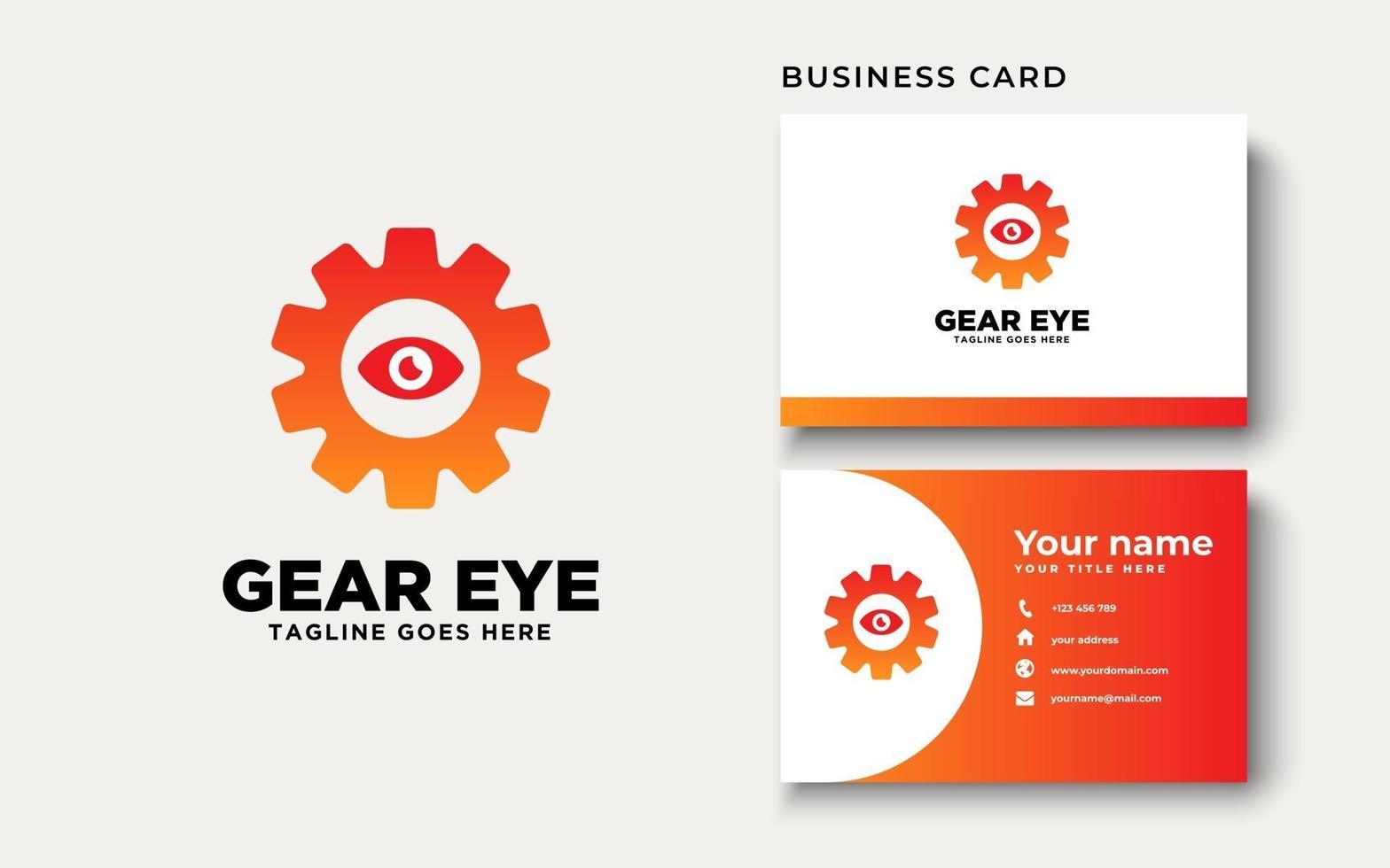 Gear Eye Logo Design Inspiration vector