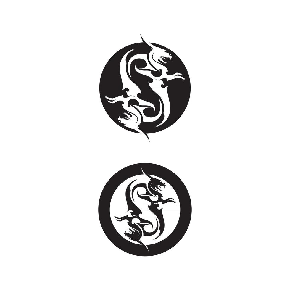 Dragon vector icon illustration imagine animal fantasy reptile flying